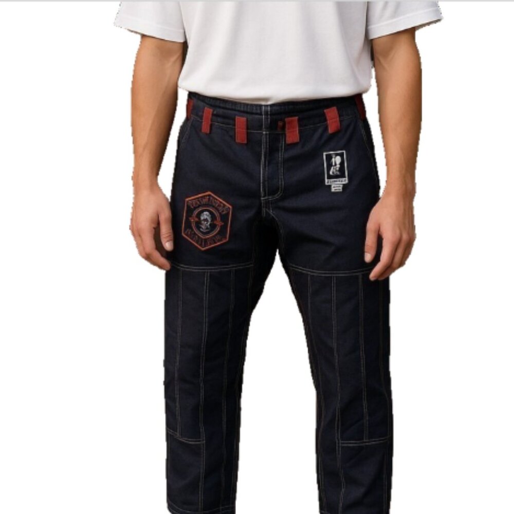 Brazilian Jiu Pants Men’s 42x28 Black Baggy Drawstring Waist Training